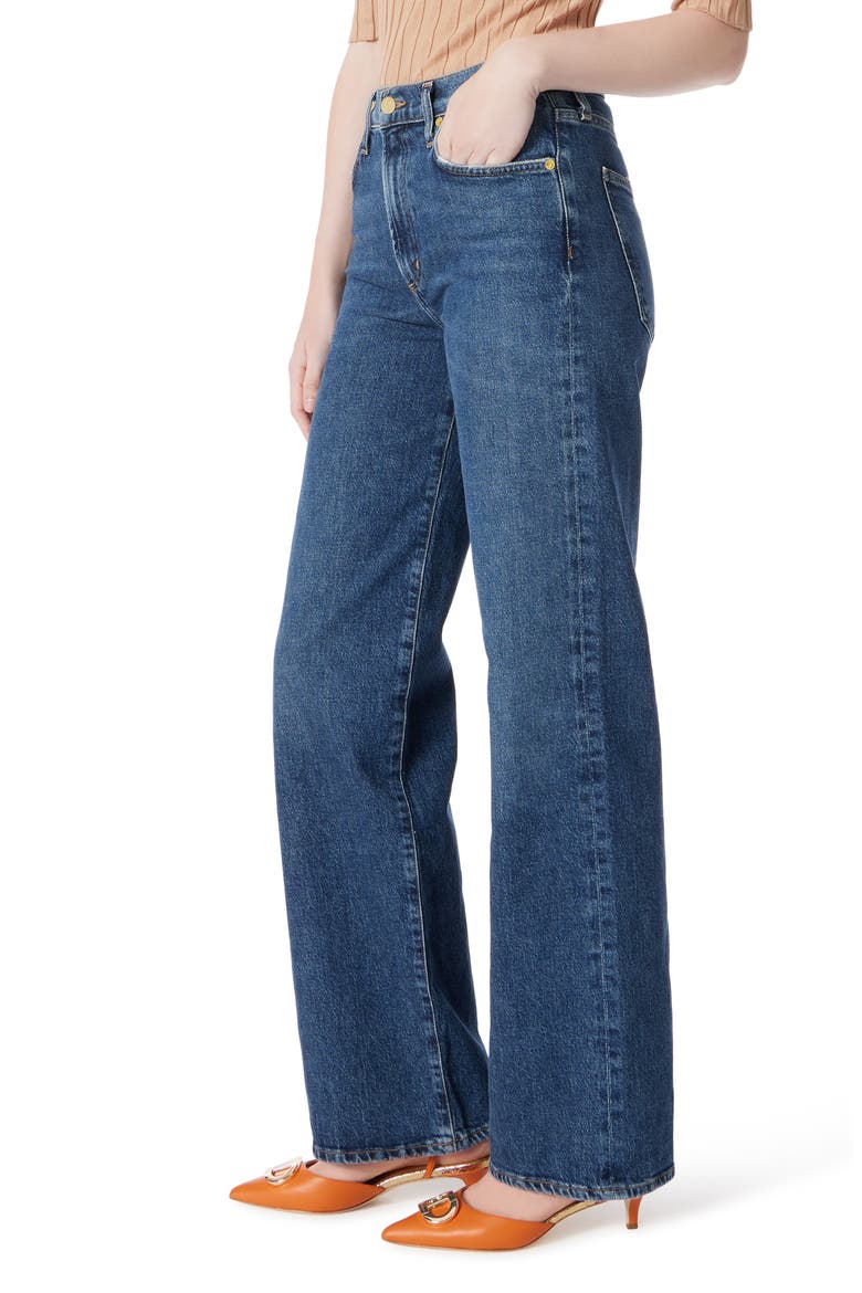 High Waist Wide Leg Jeans, Alternate, color, MID WASH