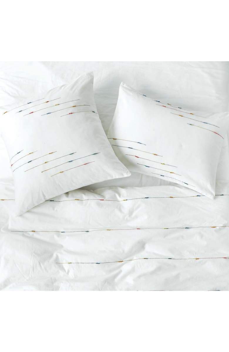 carol & frank 26" x 26" Raina Cotton Euro Pillow Sham, Alternate, color, White