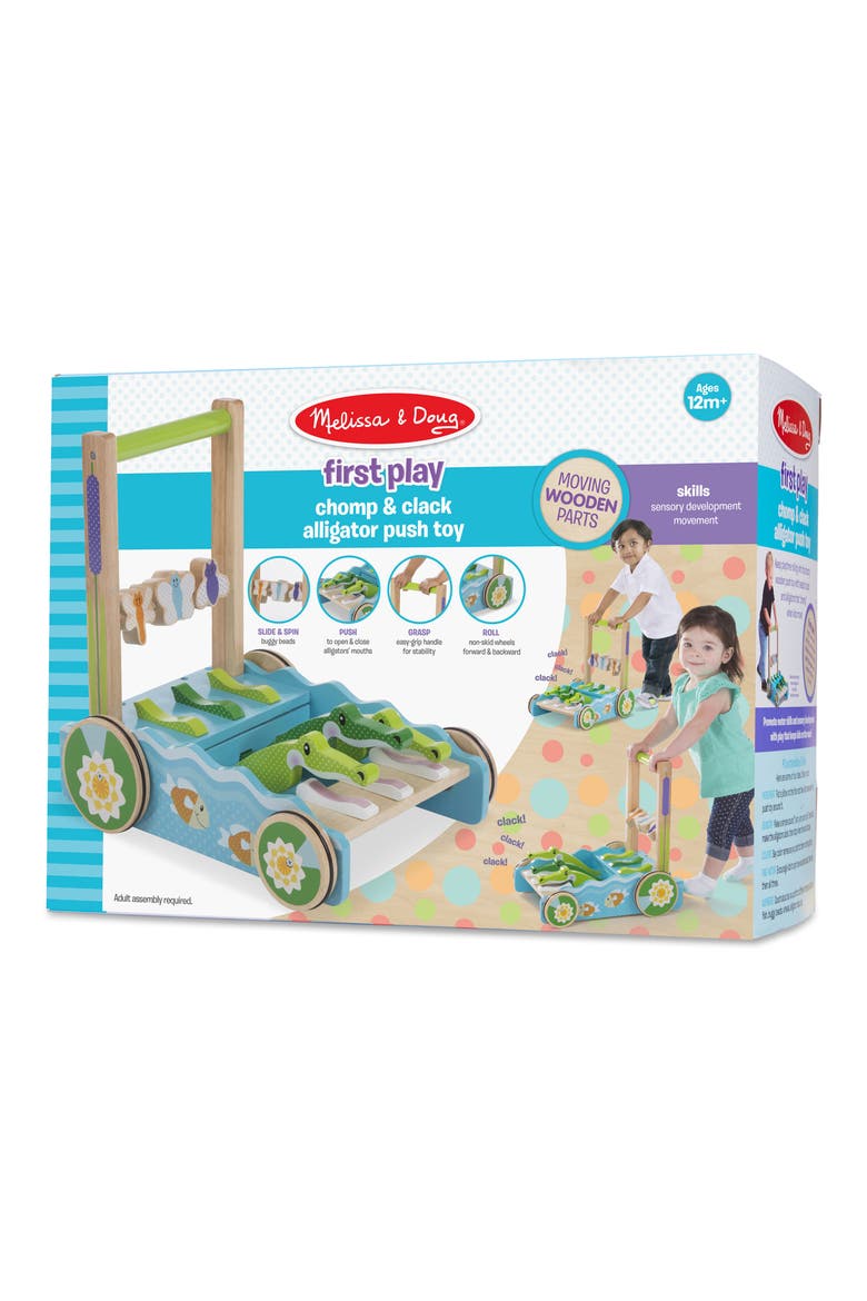 First Play Chomp & Clack Alligator Push Toy, Alternate, color, 000