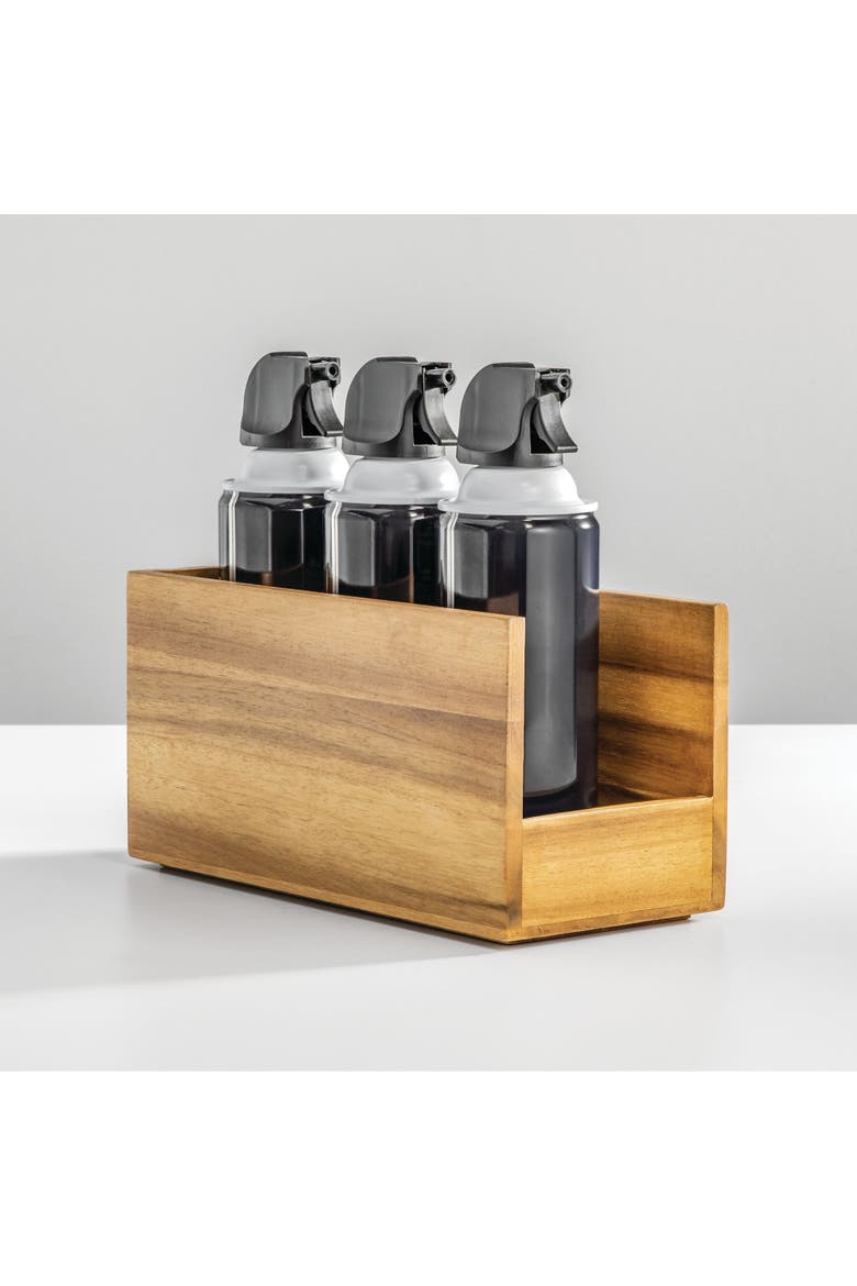 Acacia Wood Open-Front Pantry Bin for Kitchen Organization, Alternate, color, Natural - 1 Pack