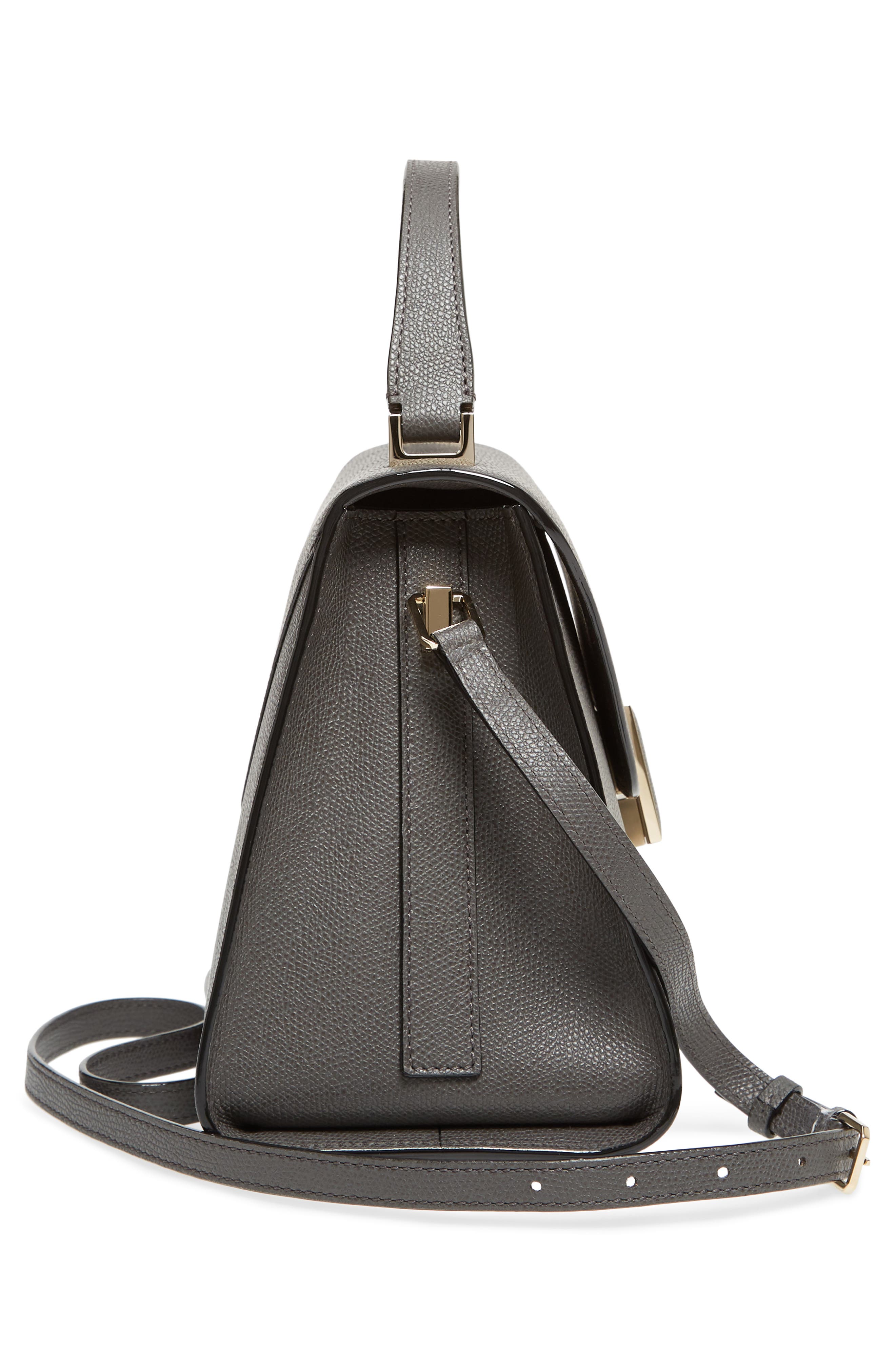 Valextra Iside Medium Top Handle Bag, Alternate, color, 