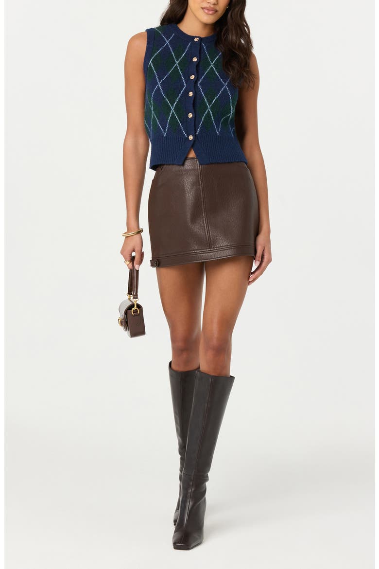 Abbie Argyle Sweater Vest, Alternate, color, GREEN BLUE ARGYLE