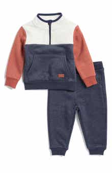 Colorblock Sweatshirt & Joggers Set