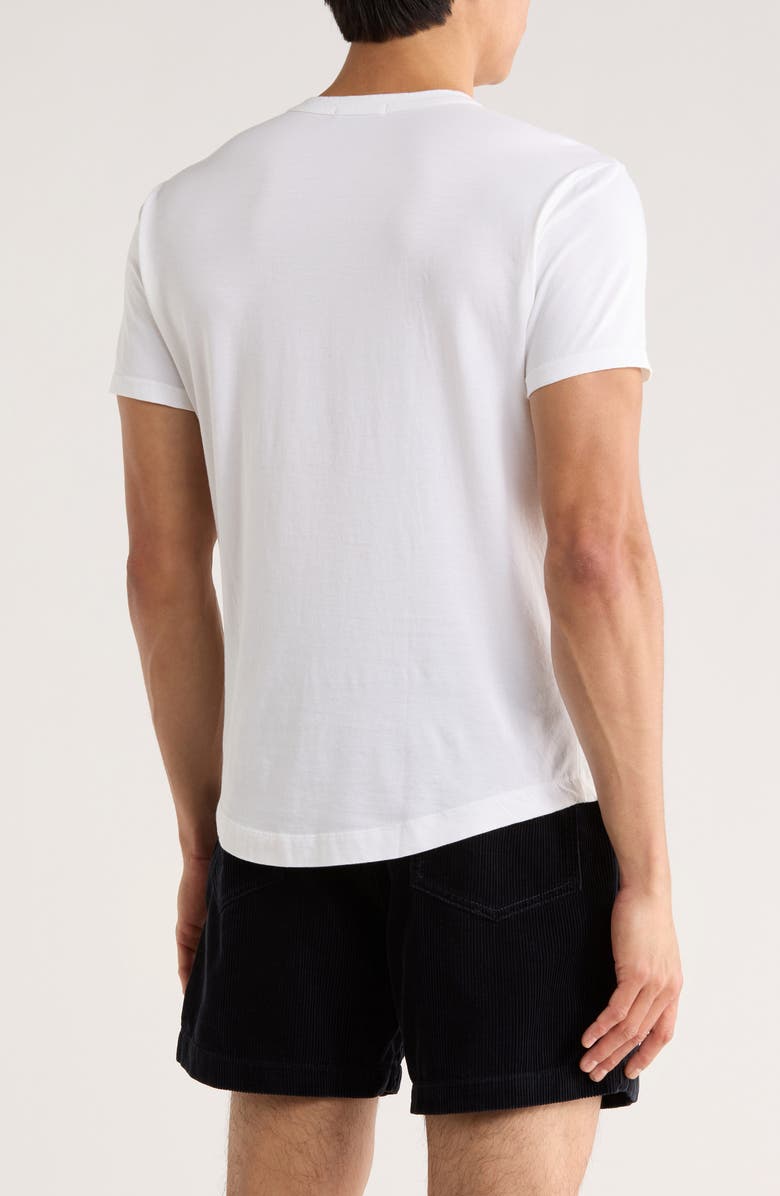 BUCK MASON Pima Cotton Curved Hem T-Shirt, Alternate, color, White