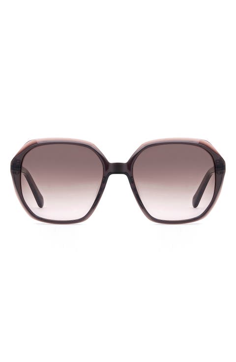 54mm Gradient Rectangular Sunglasses