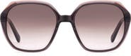 Fossil 54mm Gradient Rectangular Sunglasses