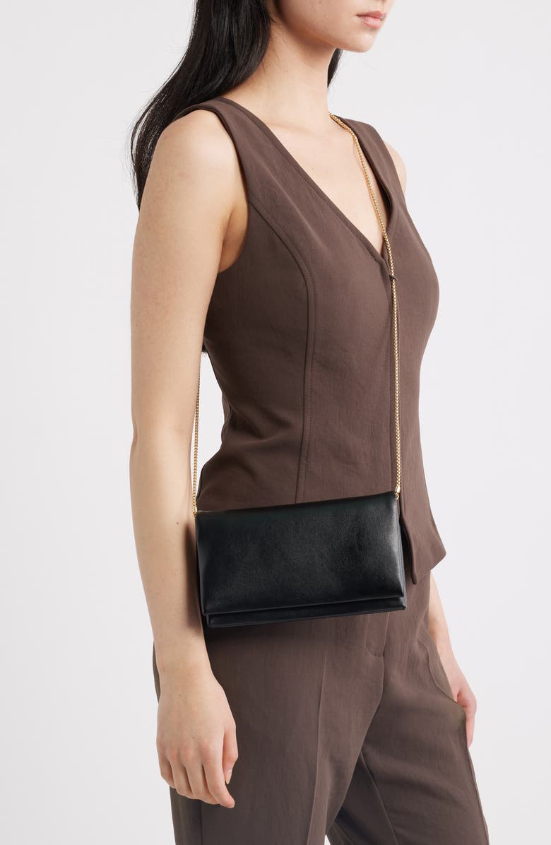MANGO Small Faux Leather Crossbody Bag, Alternate, color, Black