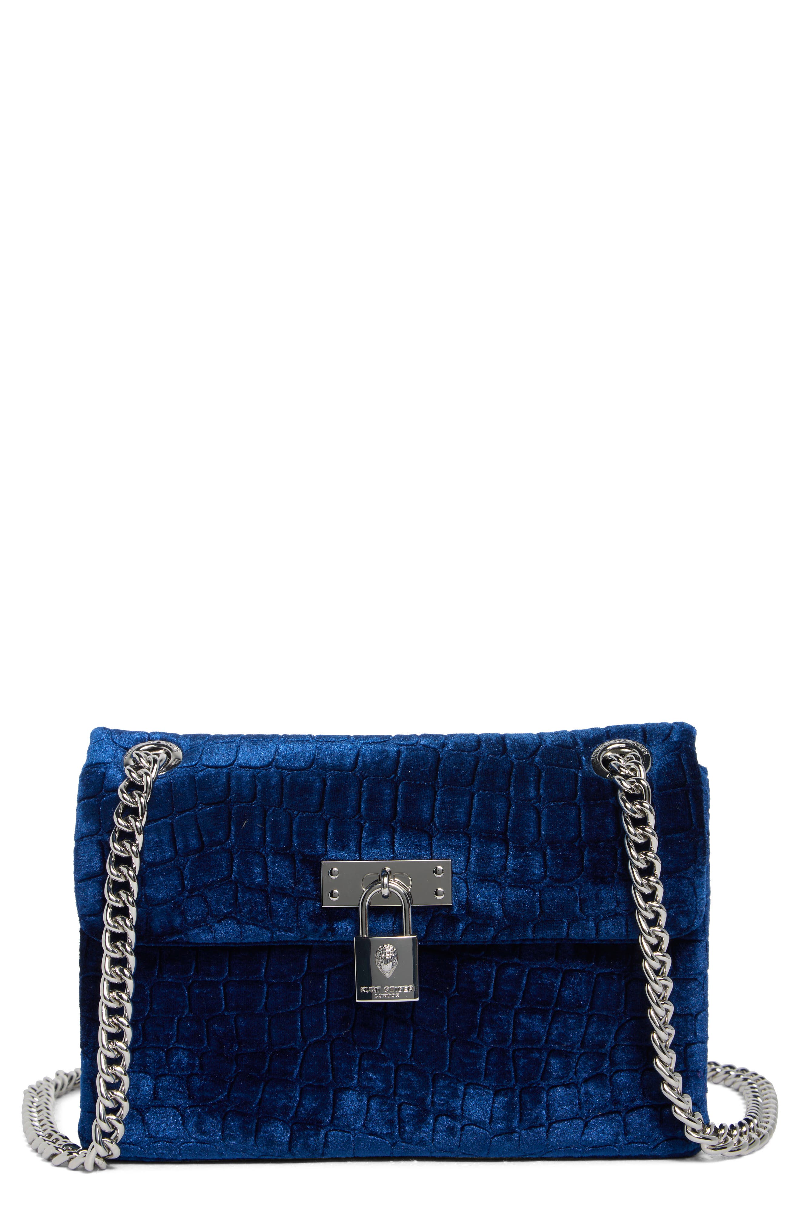 Kurt Geiger London Mini Brixton Velvet Crossbody Bag