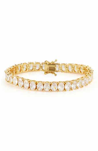 Oval Cubic Zirconia Tennis Bracelet