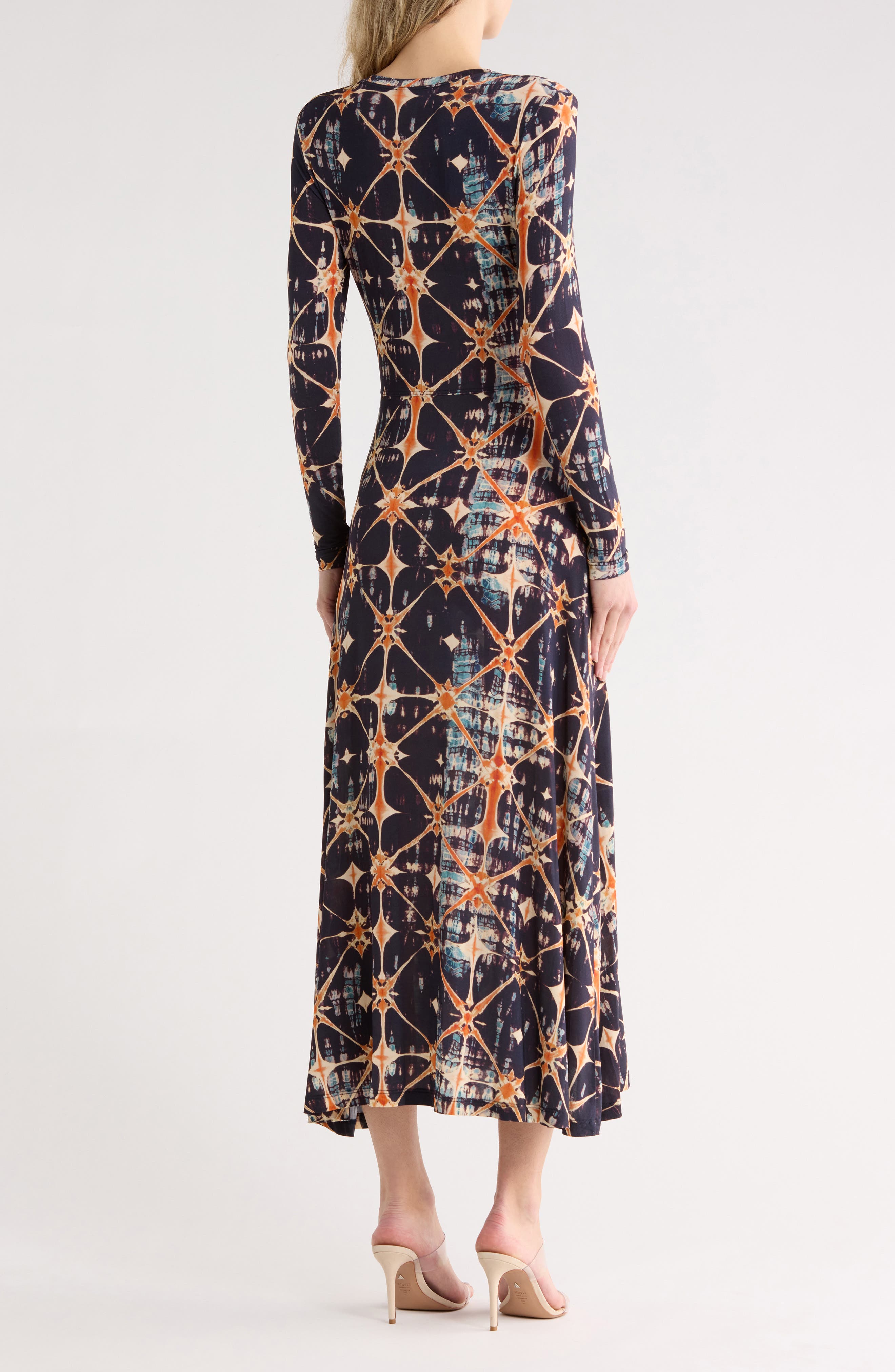 Naia Long Sleeve Ruched Midi Dress - image 2