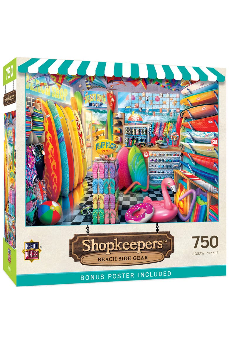Beach Side Gear 750 Piece Jigsaw Puzzle, Main, color, Multicolor