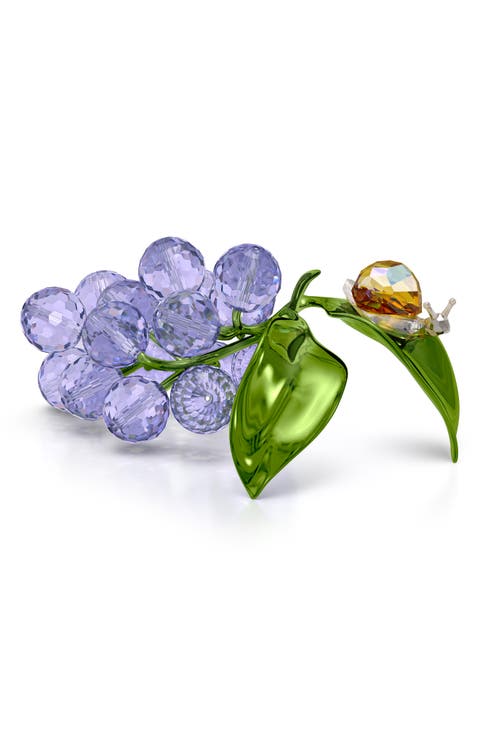 □美品◇ スワロフスキー 勿忘草 プリムラ 置物 花 2点セット
