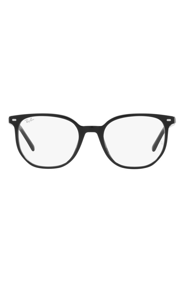 Ray-Ban Elliot 50mm Irregular Optical Glasses, Main, color, Black