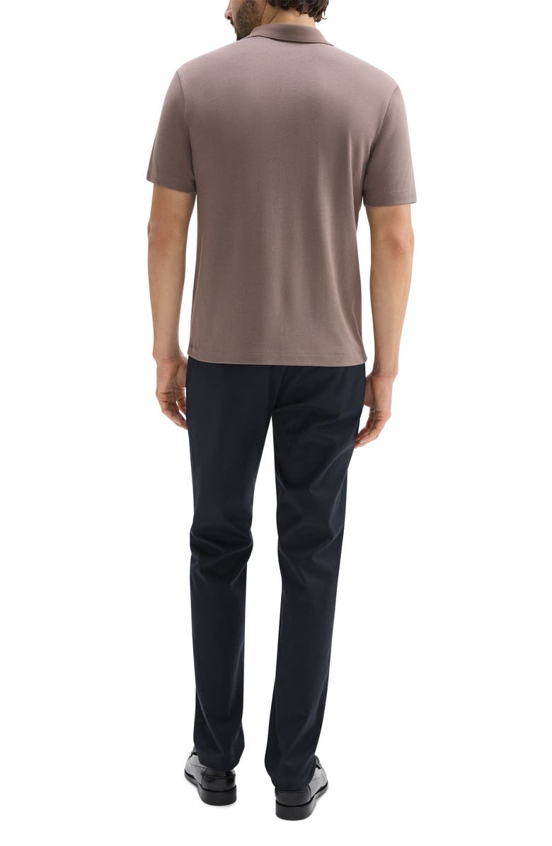 Theory Kayser Solid Modal Blend Polo, Alternate, color, Walnut