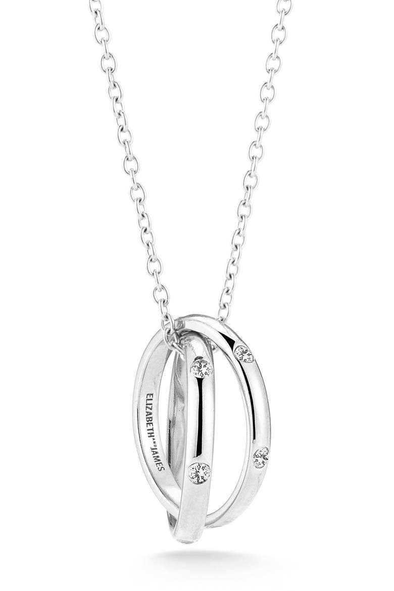 'Mila' Pendant Necklace, Main, color, SILVER