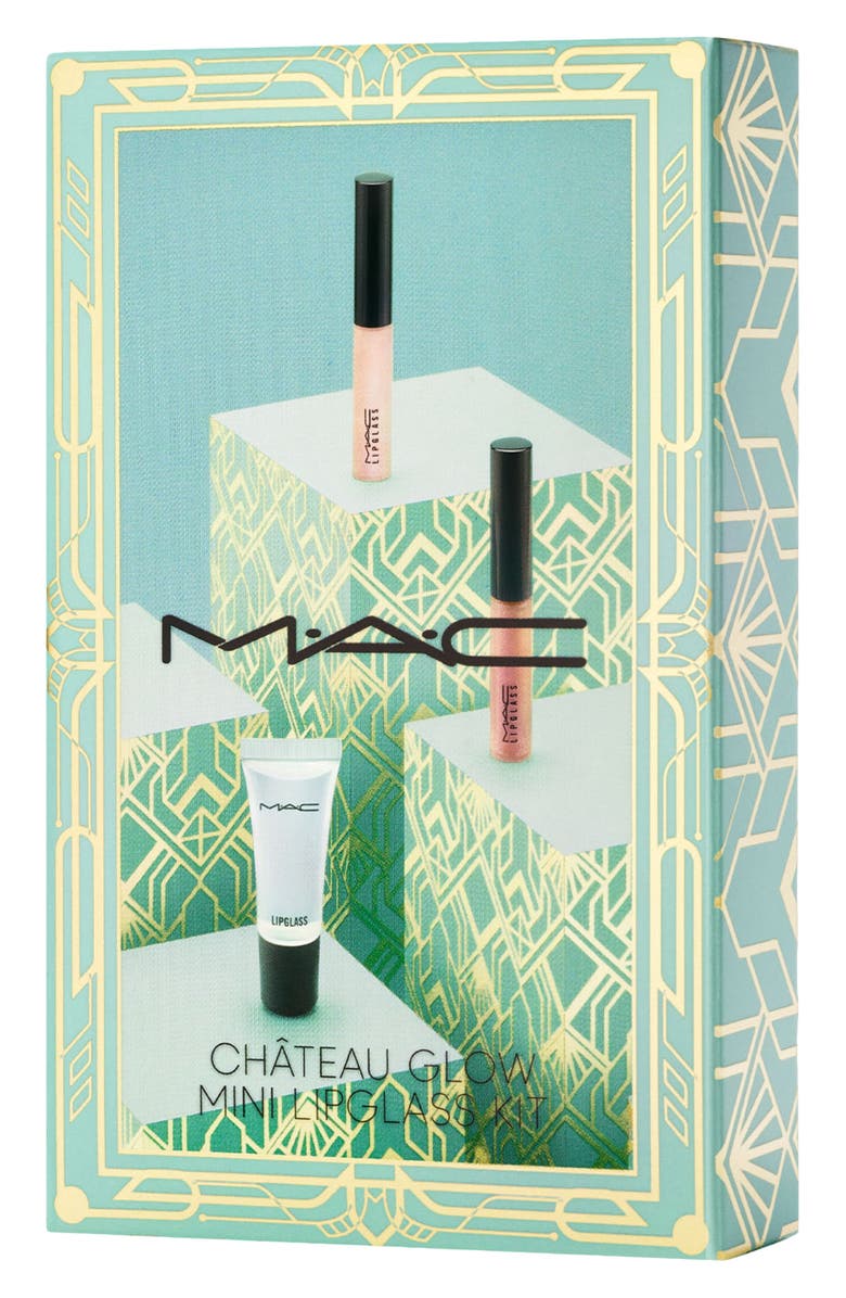 MAC Cosmetics Château Glow Lipglass Kit Travel Size Lip Gloss Set $36.50 Value, Alternate, color,