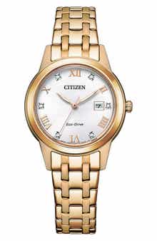Eco-Drive Mother-of-Pearl Bracelet Watch, 29mm