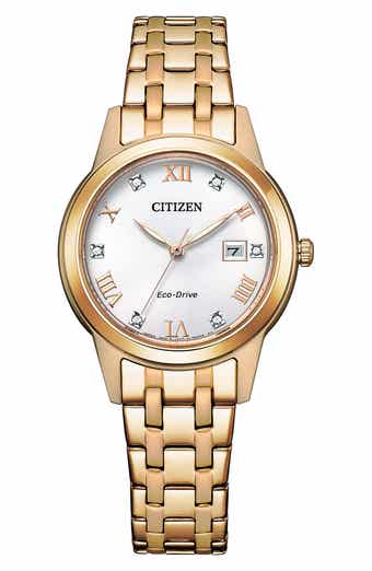 Eco-Drive Mother-of-Pearl Bracelet Watch, 29mm