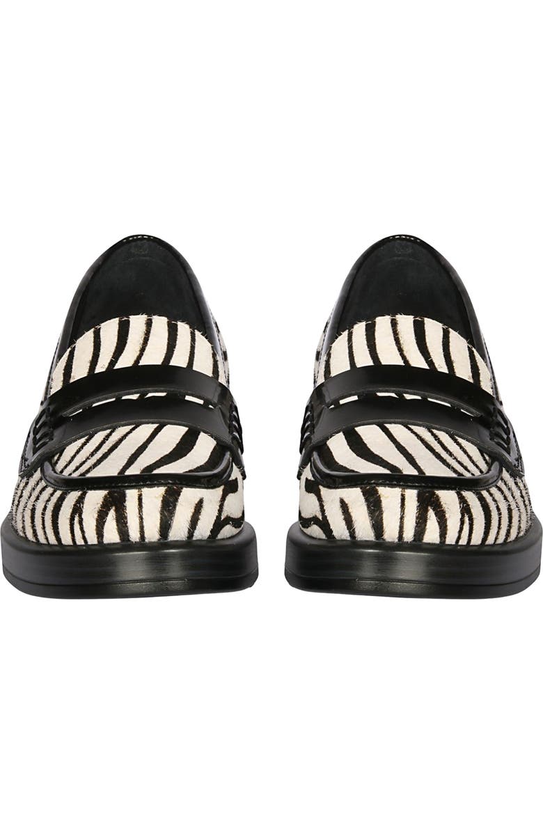 SAINT G Zuri Zebra Loafer, Alternate, color, Black/ White