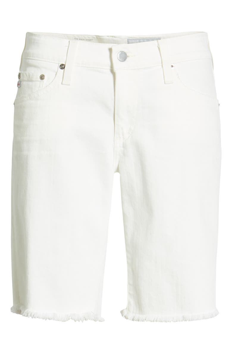 AG Nikki Relaxed Bermuda Shorts, Alternate, color, 1 Year Tonal Wh