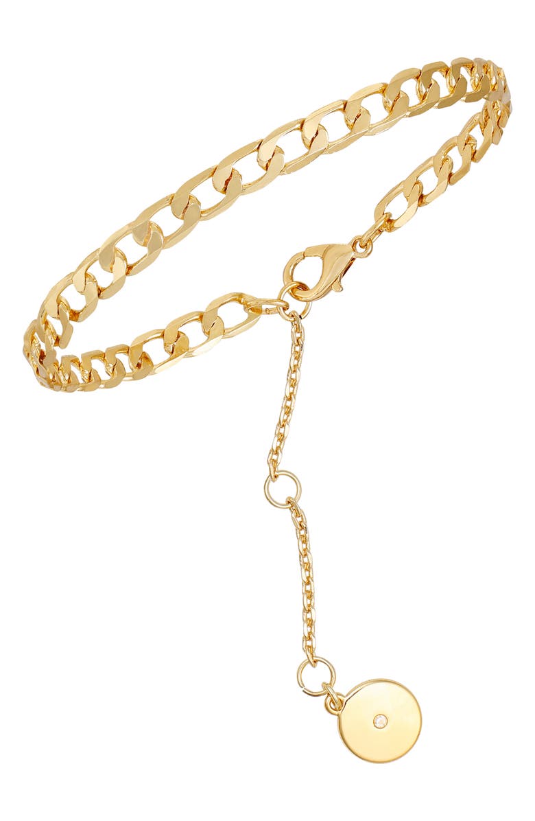 Vince Camuto Curb Chain Bracelet, Main, color, Gold Tone