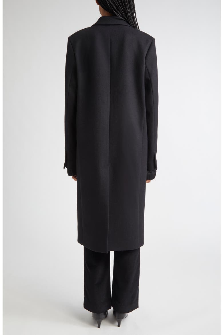 Classic Wool Blend Coat, Alternate, color, BLACK