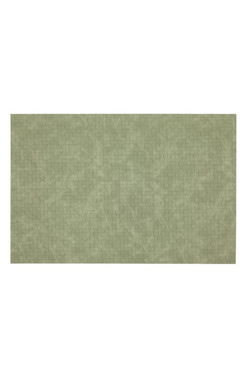 Faux Leather Reversible Set of 4 Placemats