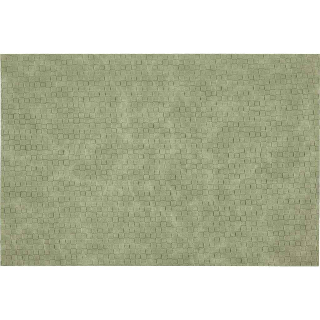 Dainty Home Faux Leather Reversible Set Of 4 Placemats In Reversible Zen