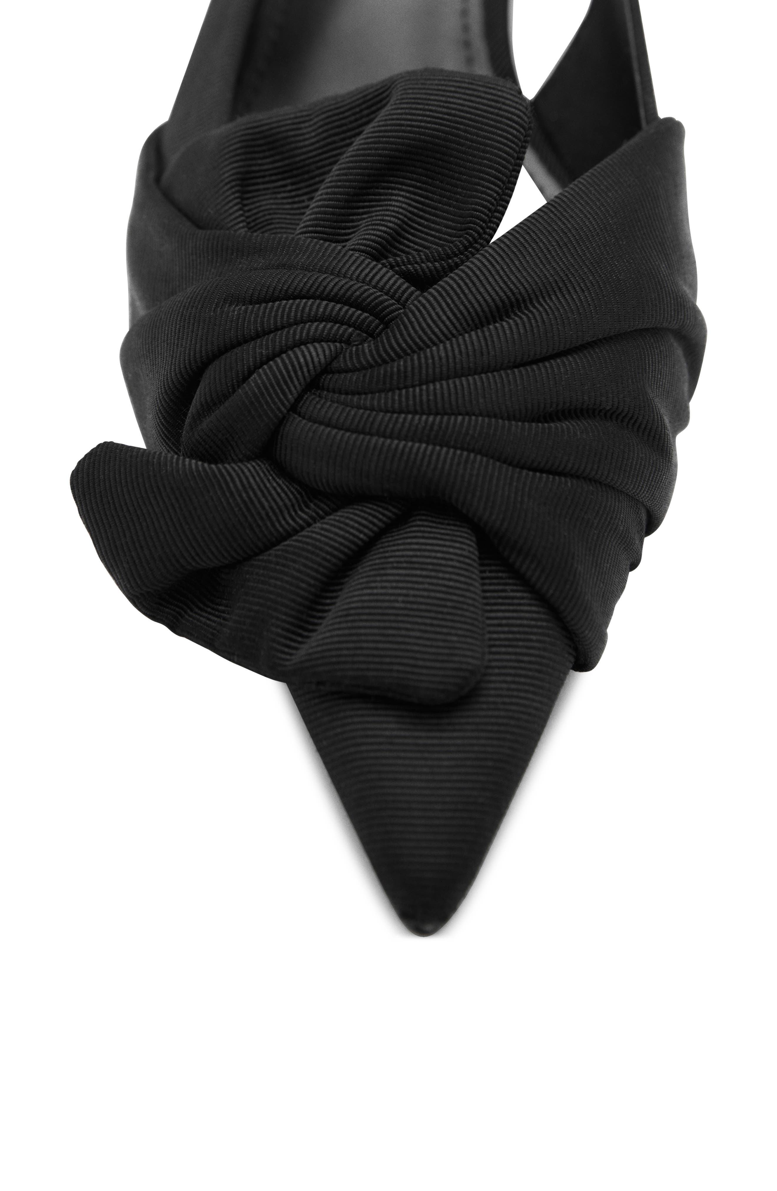 MANGO Slingback Pointed Toe Kitten Heel Pump, Alternate, color, 