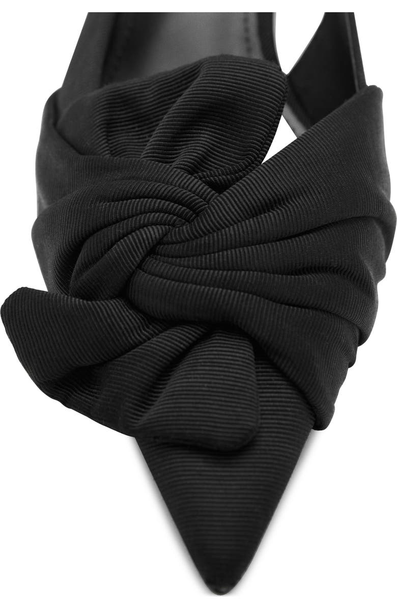 MANGO Slingback Pointed Toe Kitten Heel Pump, Alternate, color,