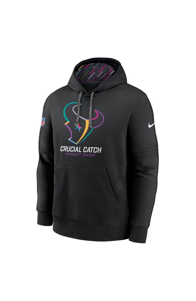 Nike Men's Nike Black Houston Texans 2024 NFL Crucial Catch Club Pullover Hoodie, Alternate, color, 
