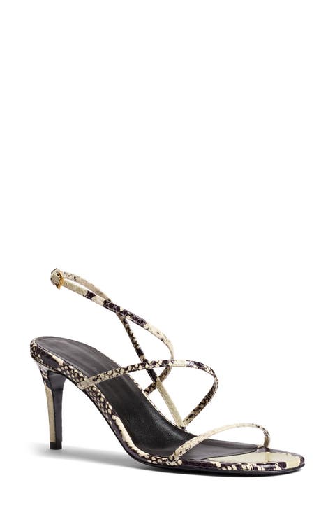 KHAITE Seigel Heel Sandal in Black | FWRD