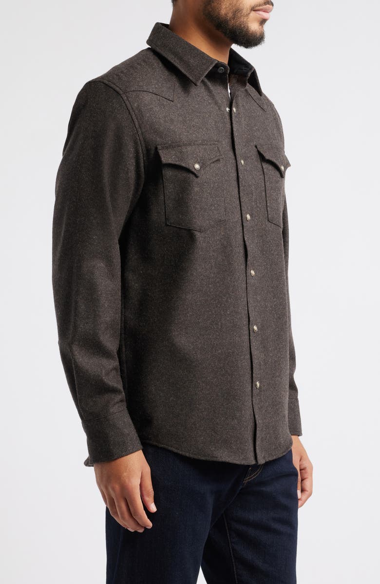 Pendleton Canyon Plaid Lined Wool Snap-Up Shirt, Alternate, color, 