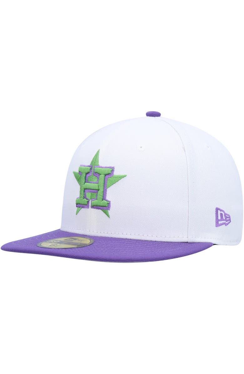 New Era Men's New Era White Houston Astros 2017 World Series Side Patch 59FIFTY Fitted Hat, Alternate, color, 