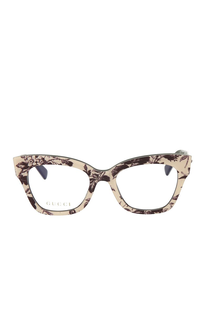 Gucci 49mm Cat Eye Optical Frames, Alternate, color,