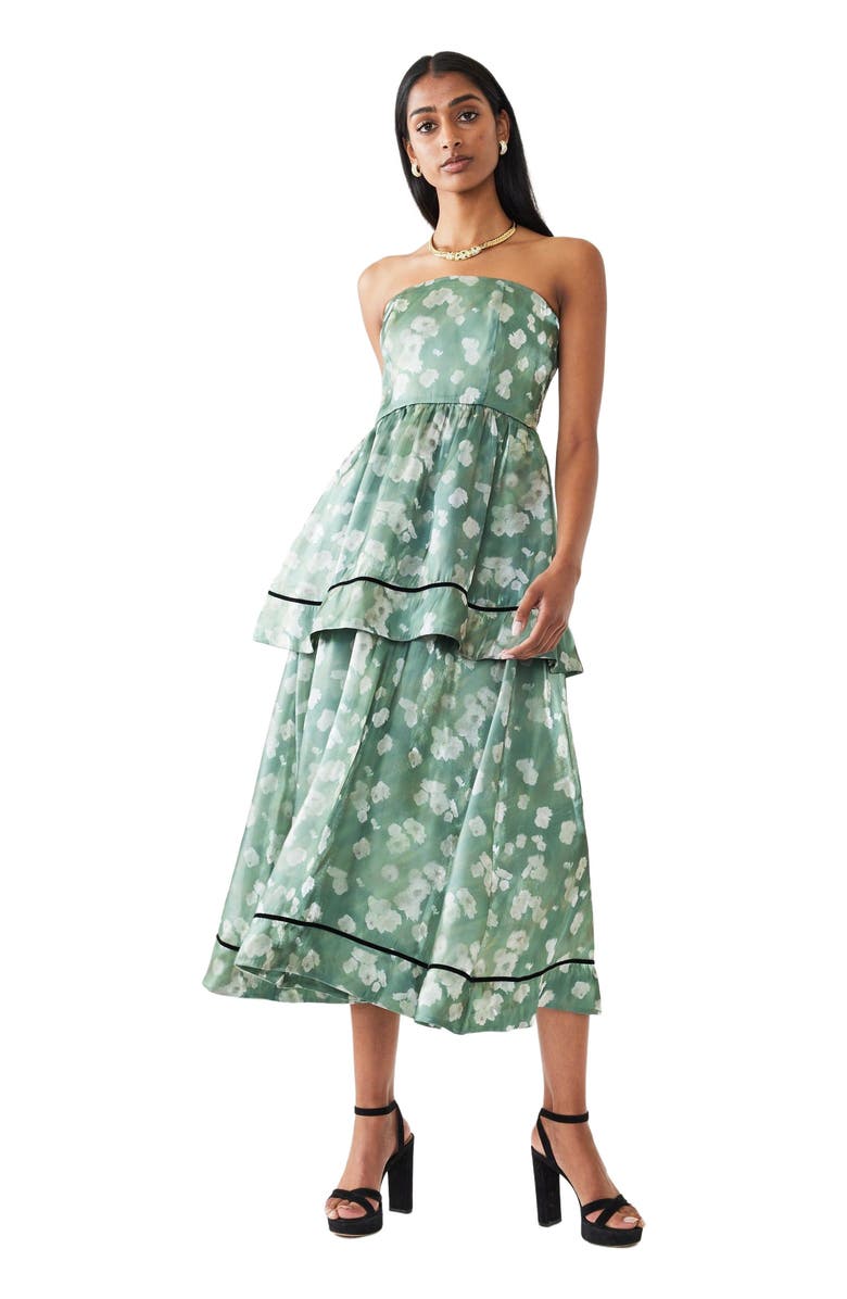 Eddy Daisy Dress, Alternate, color, Green Blurry Magnolia