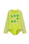  Sunny Lime Floral Check