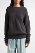 EMILY DAWN LONG Ribcage Cotton Crewneck Sweater