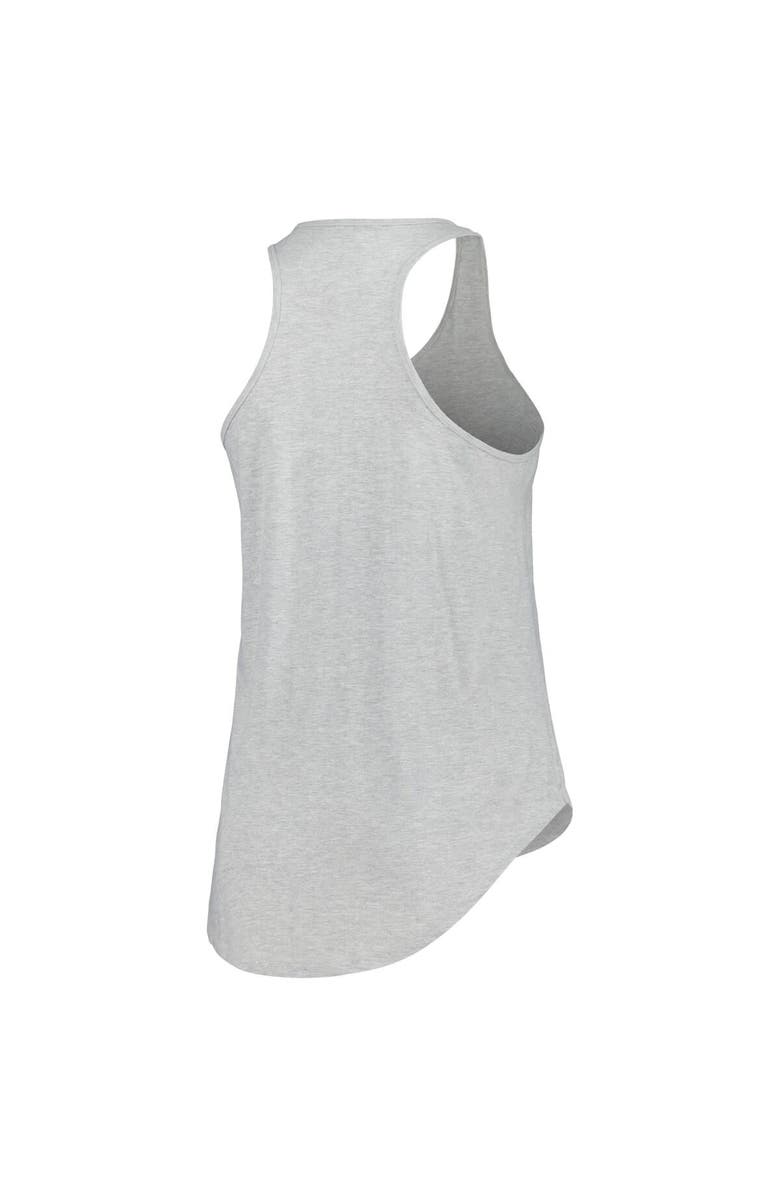 PROFILE Women's Profile Heather Gray North Carolina Tar Heels Arch Logo Racerback Scoop Neck Tank Top, Alternate, color, Heather Gray