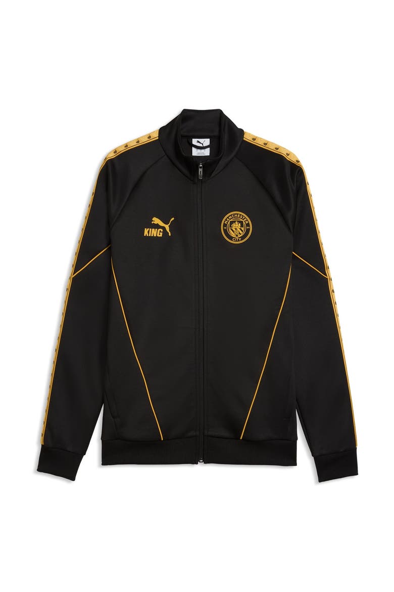 Men's Puma  Black Manchester City King Anthem dryCELL Full-Zip Jacket, Alternate, color, Black