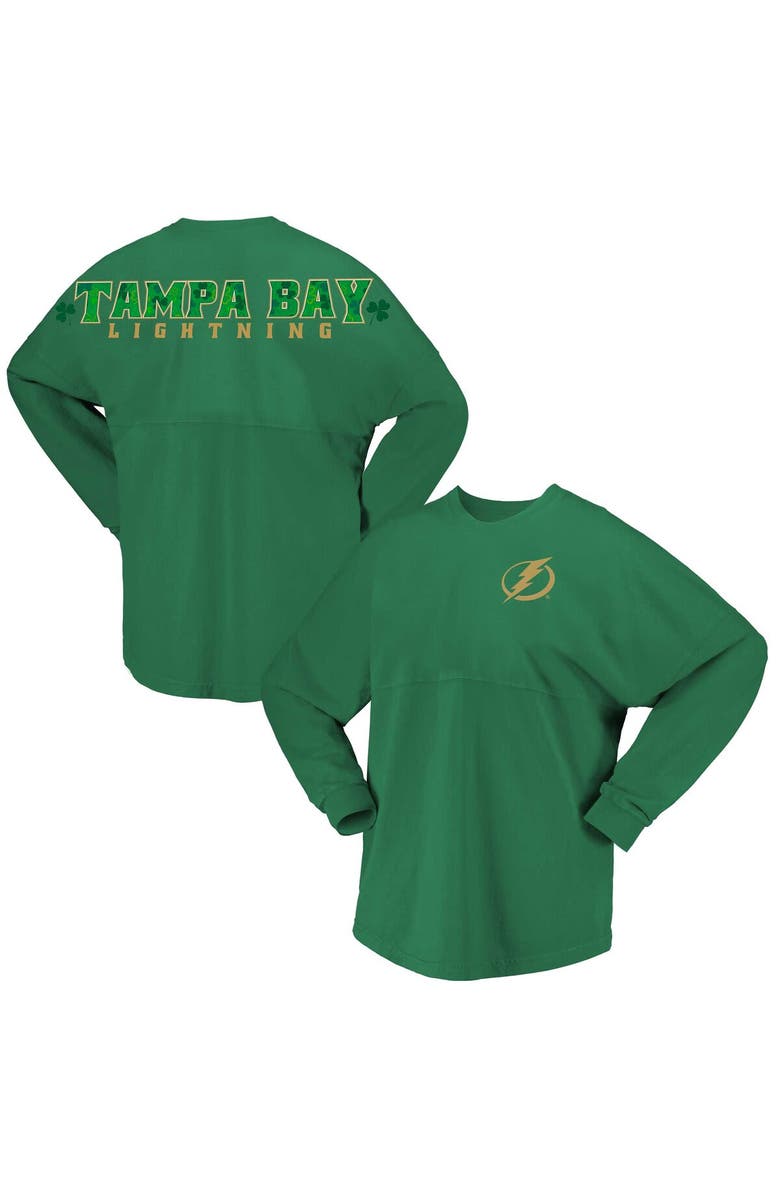 FANATICS Women's Fanatics Branded Kelly Green Tampa Bay Lightning St. Patrick's Day Spirit Jersey T-Shirt, Main, color, Kelly Green