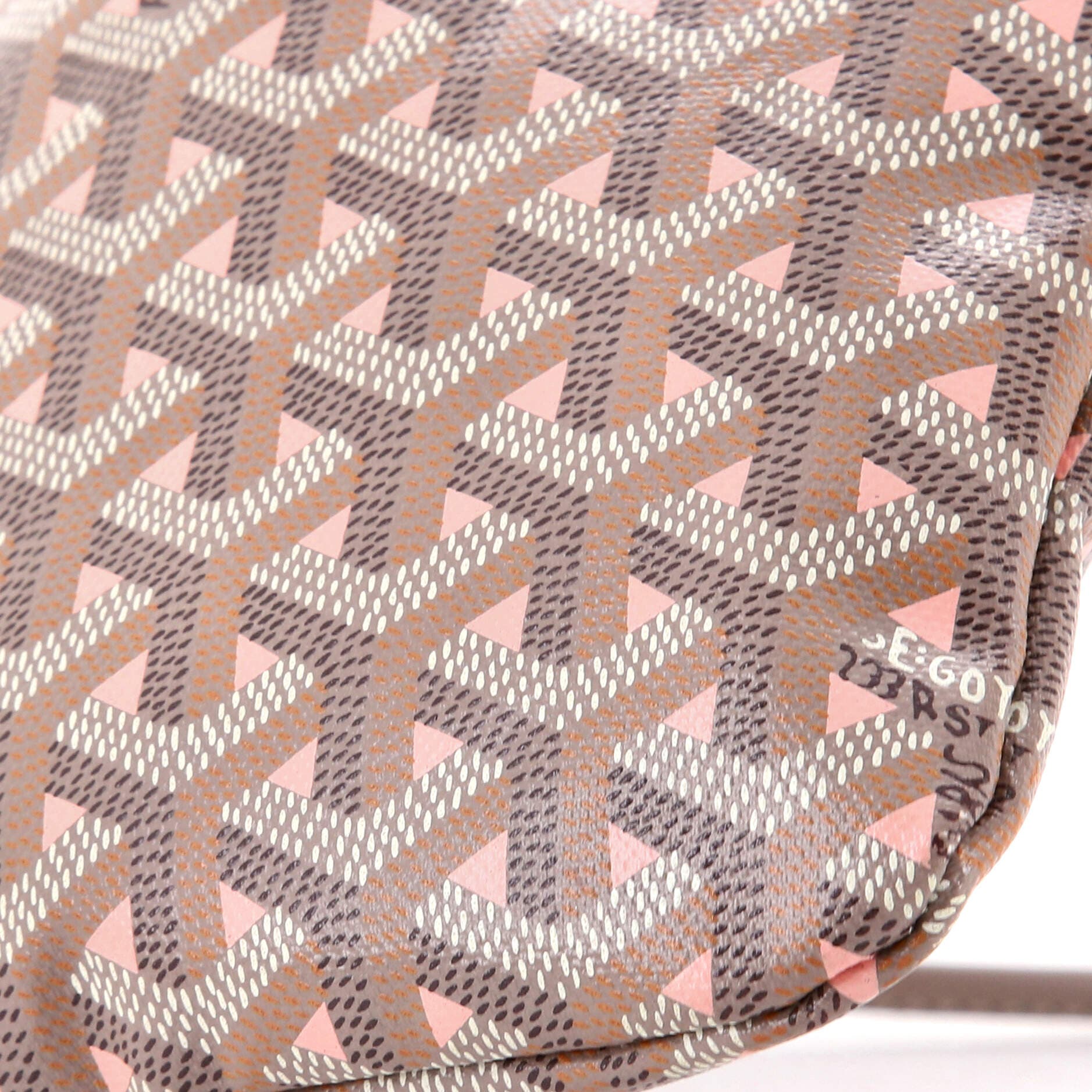 Pre-Owned Goyard Poitiers Tote Claire Voie Coated Canvas Mini, Alternate, color, Pink