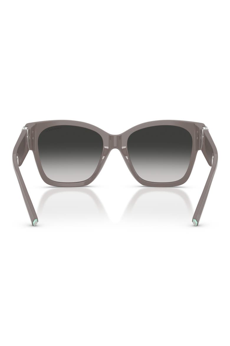 54mm Gradient Square Sunglasses, Alternate, color, CHOCOLATE TRUFFLE / GREY