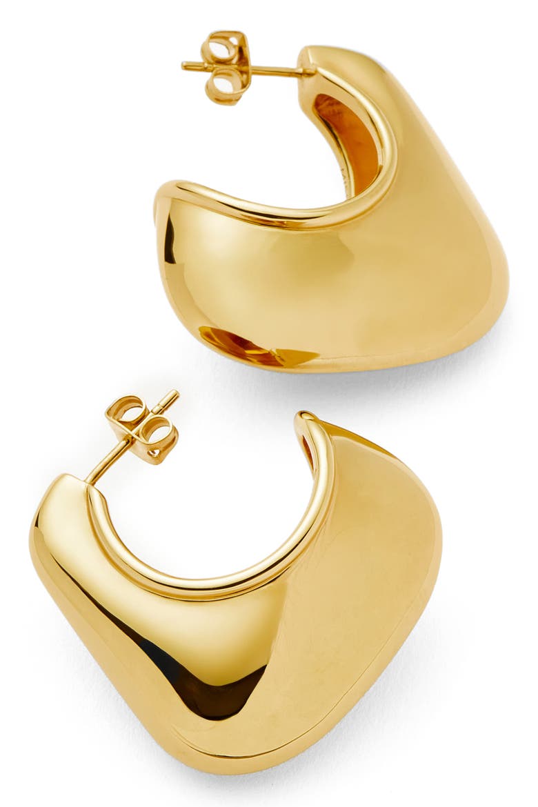 Volume Hoop Earrings, Alternate, color, GOLD