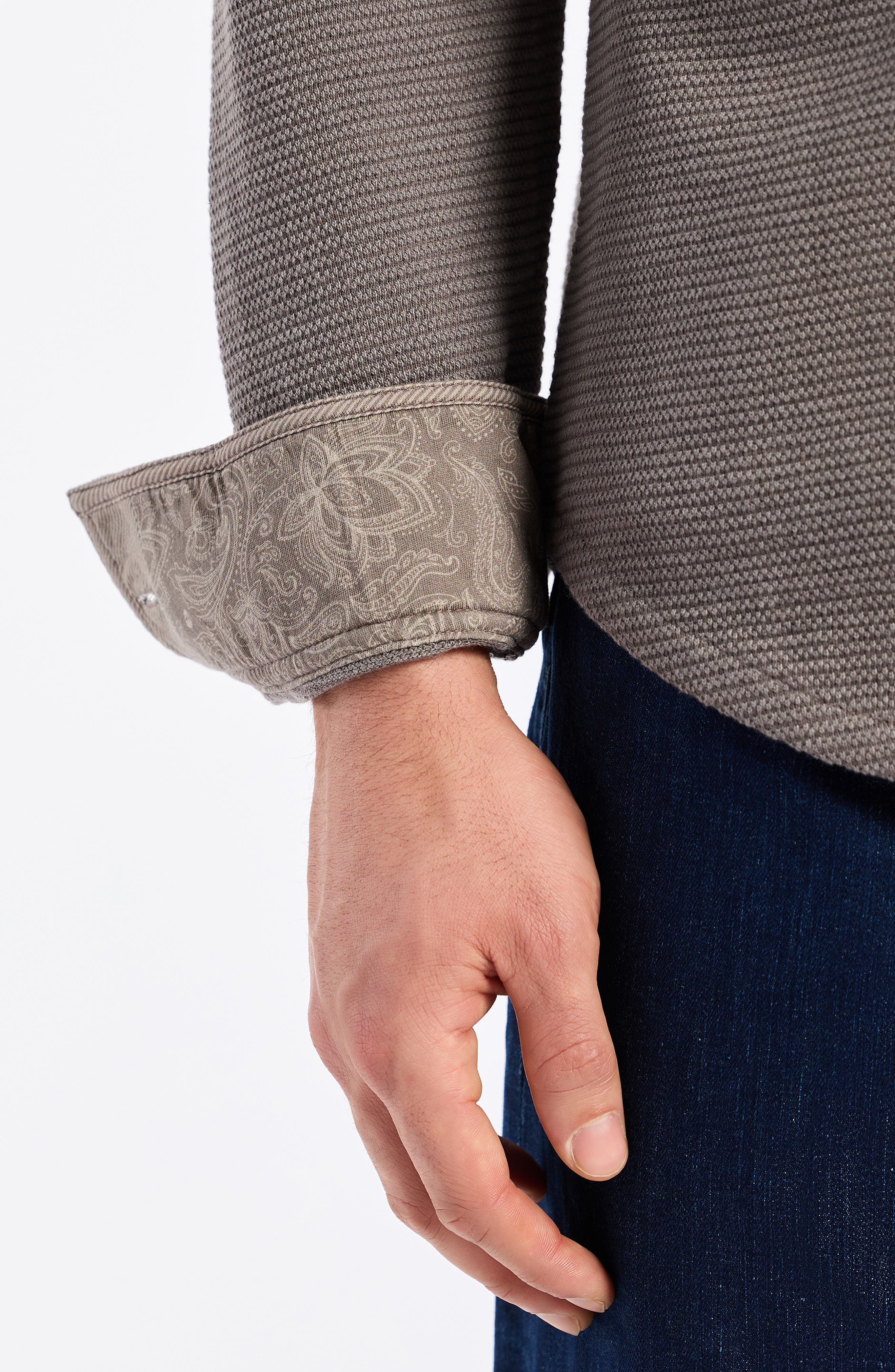 Brunner Knit Button-Up Shirt - image 2