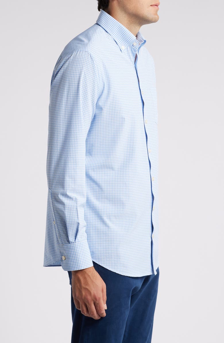 Peter Millar Cranbrook Check Performance Poplin Button-Down Shirt, Alternate, color,