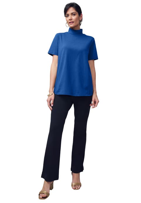 Short Sleeve Mock Neck (Plus)