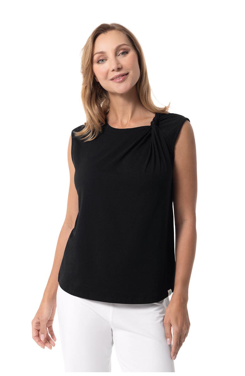 Coolibar Women's Twist Tank - UPF 50+ Sun Protection - Tampa, Alternate, color, Black