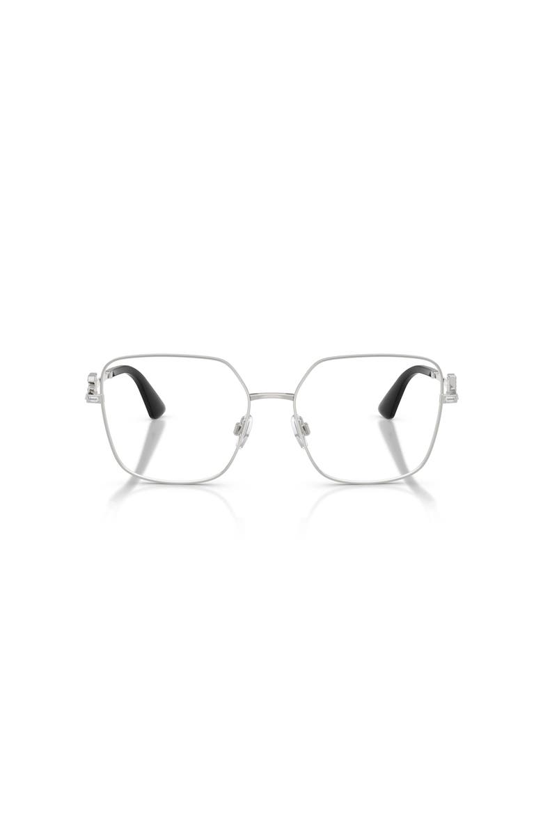 56mm Square optical glasses, Alternate, color, Silver