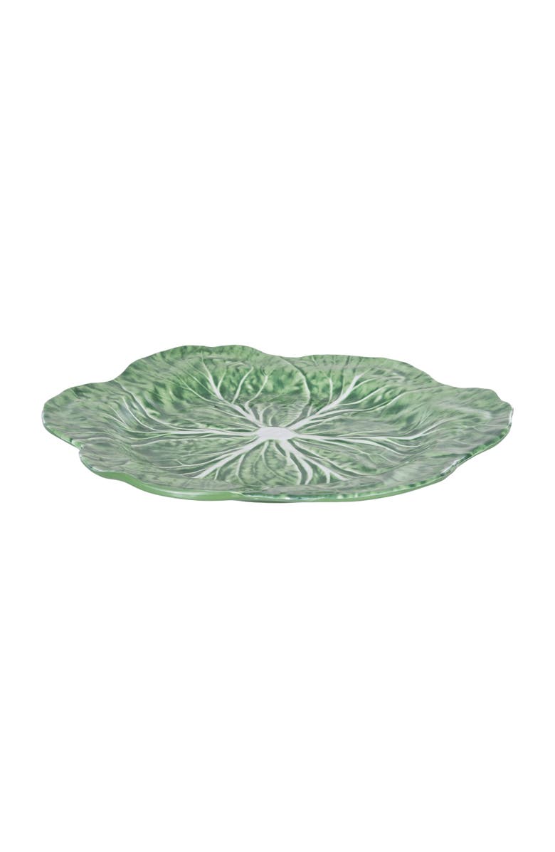C&F Home Cabbage Leaf Large Charger Serving Platter 16", Alternate, color, Green
